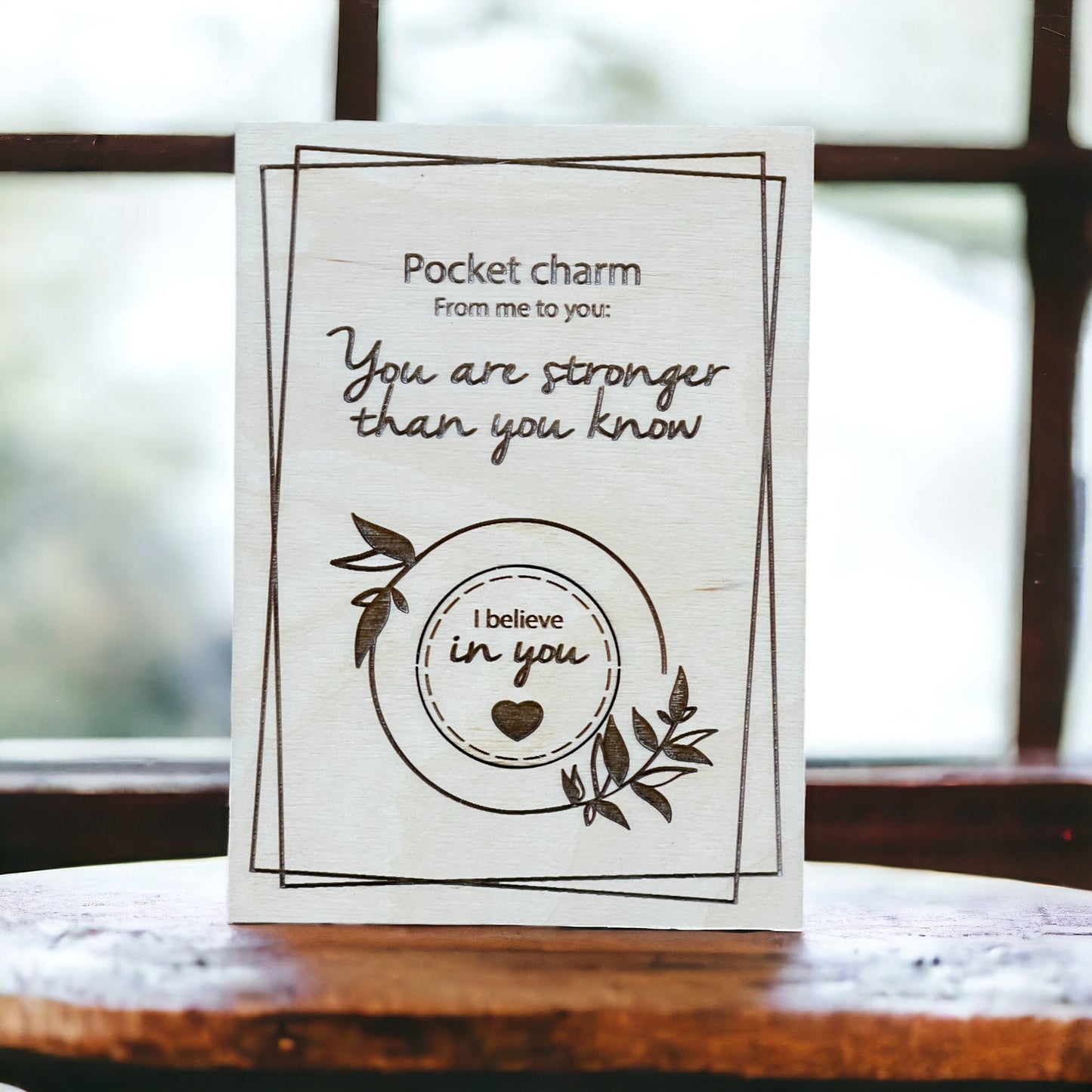 Pocket Hug, Encouragement Card, Cheer up Card, I Believe In You. You Are Stronger Than You Think, Gift For Family Friend, Encouragement