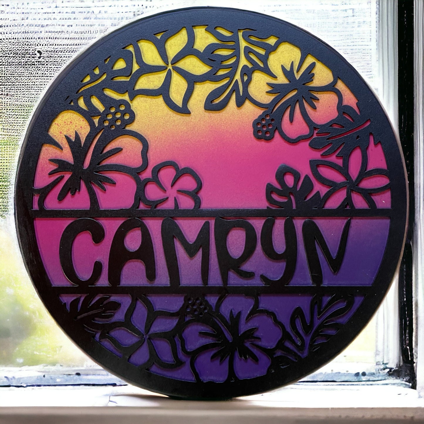 Custom Name Tropical Name Sign