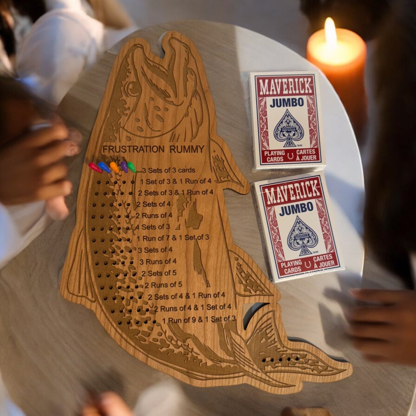 Absolute Frustration Rummy Game, Fish Lover Gift, Ultimate Rummy Card Game Set, Family Game Night, Perfect For Cabin or Home, Board Game