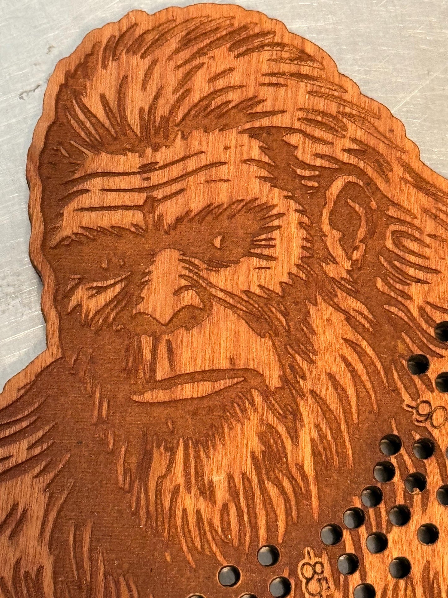 Bigfoot Sasquatch Cribbage Board, Laser Engraved Wooden Game, Perfect for Family Game Night, Unique Gift for Board Game Lovers,
