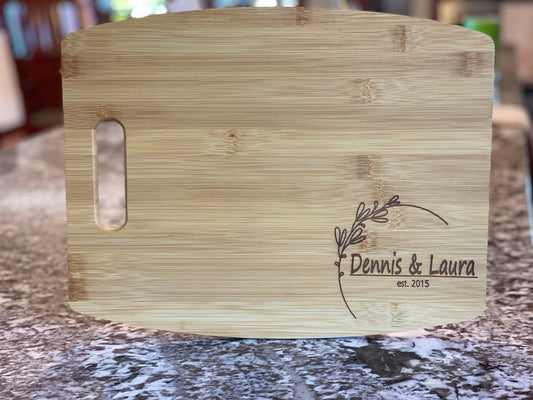 Personalized Bamboo Cheese Board