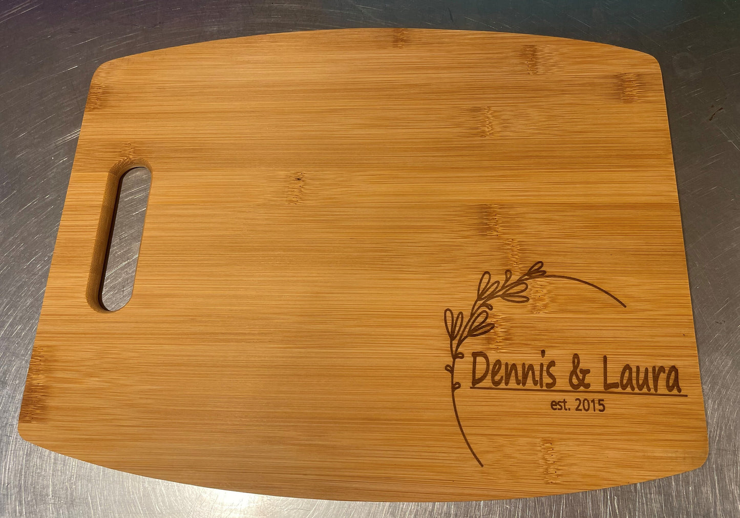 Personalized Bamboo Cheese Board