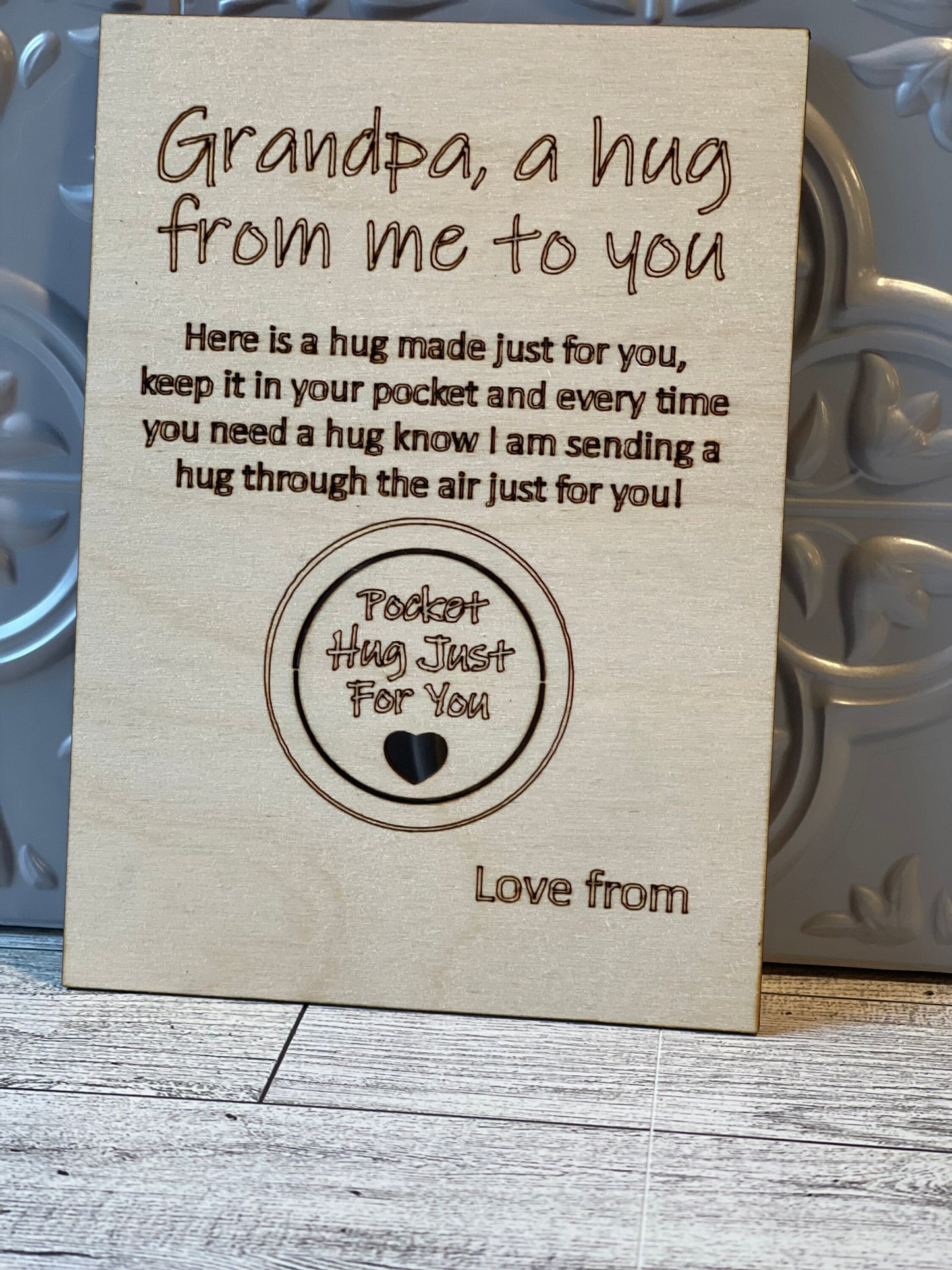 Pocket Hug, Nana Hug Card, Mothers Day Gift, Pocket Token, Missing You