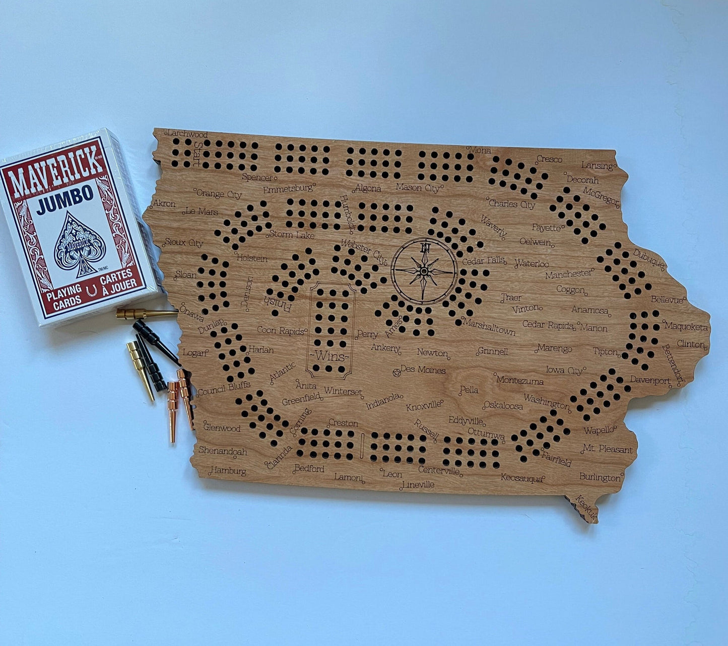 Iowa Cribbage Board