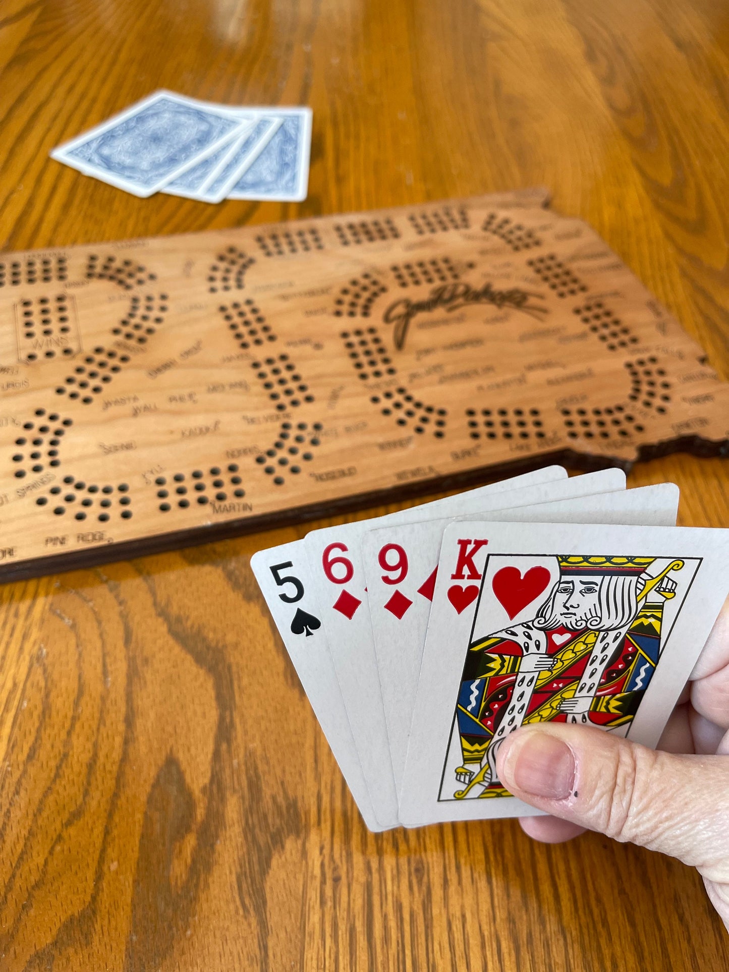 South Dakota Cribbage Board, Gift For Cribbage Player, House Warming Gift