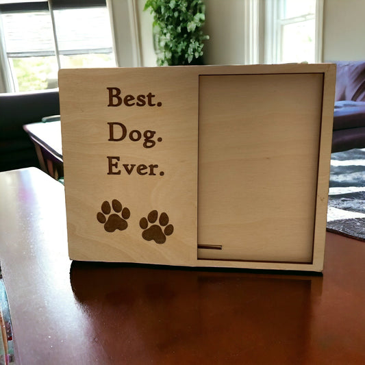 Rustic Wood Picture Frame, Perfect for Cherishing Memories, Unique Wood Picture Frame for Dog, Showcase Your Pet, Best Dog Ever, Best Friend