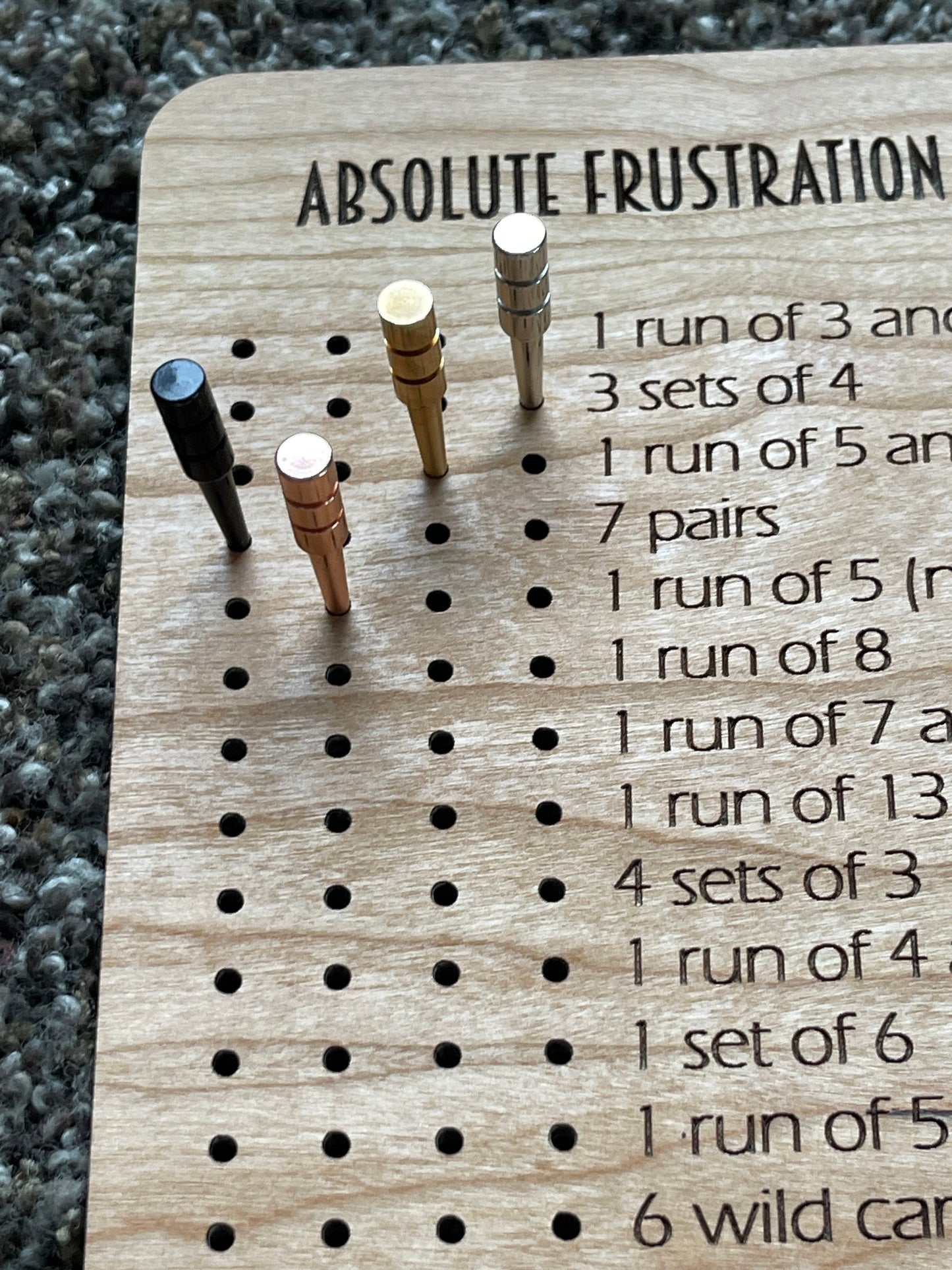 Absolute Frustration Rummy Game - Guaranteed Fun for Most - Ultimate Rummy Card Game Set - Family Game Night - Perfect For Cabin or Home