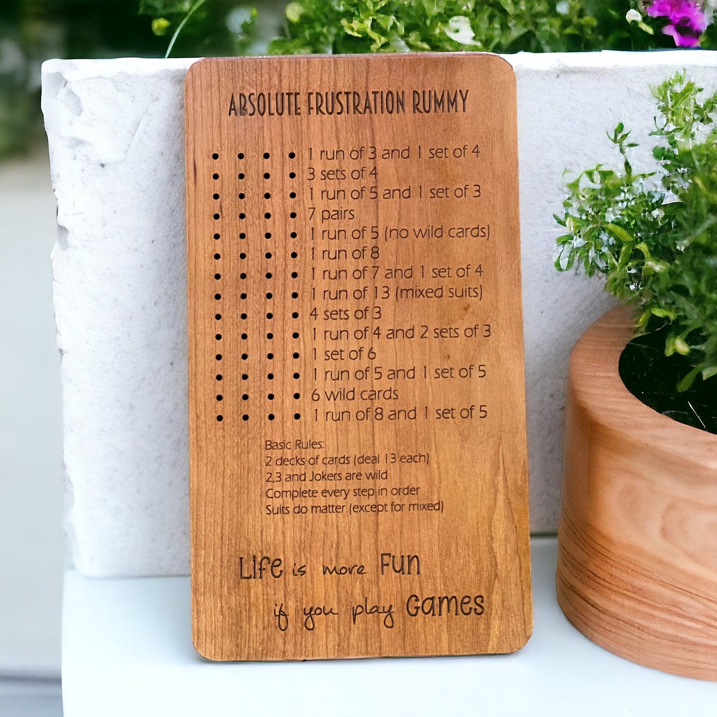 Absolute Frustration Rummy Game - Guaranteed Fun for Most - Ultimate Rummy Card Game Set - Family Game Night - Perfect For Cabin or Home