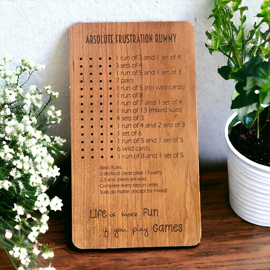 Absolute Frustration Rummy Game - Guaranteed Fun for Most - Ultimate Rummy Card Game Set - Family Game Night - Perfect For Cabin or Home