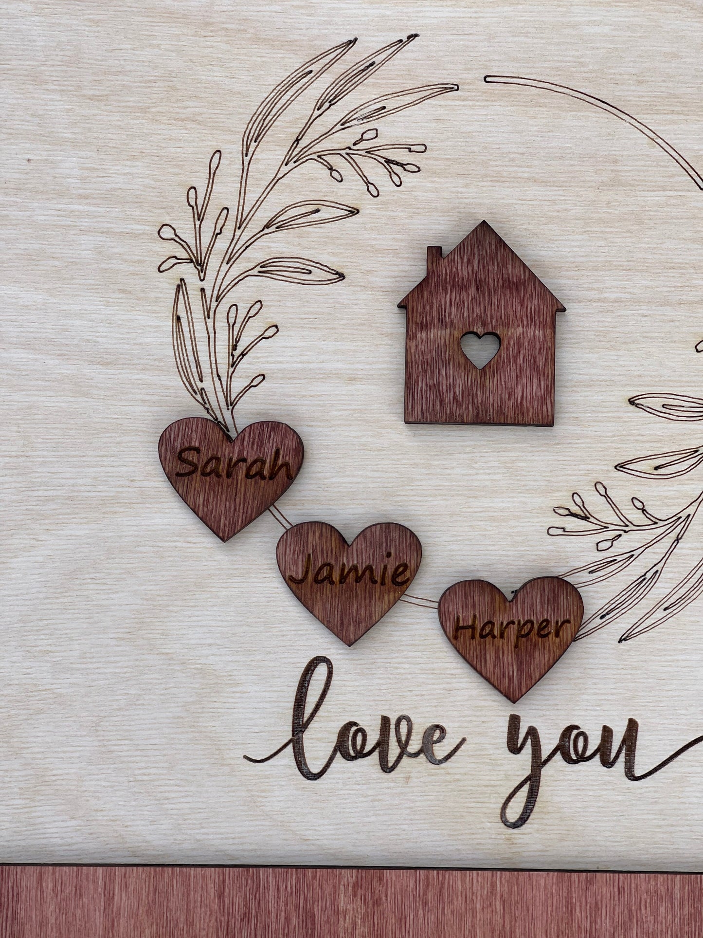 Customized Home Is Where Mom Is Sign - Laser Engraved Baltic Birch Plaque for Personalized Gift - Personalized Wooden Sign for Mom -