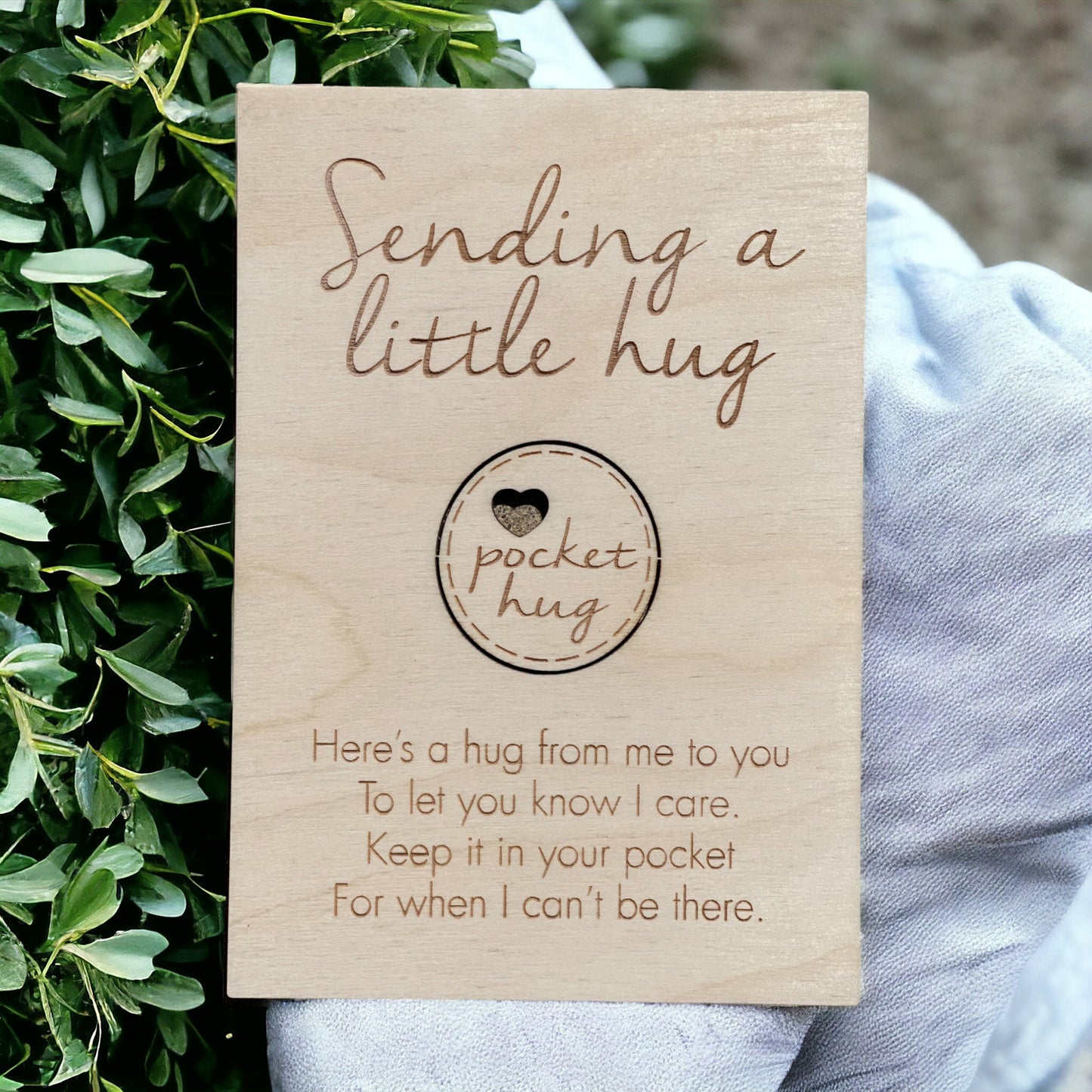 Pocket Hug -  Gift For Someone You Love -  Missing You - Card For Loved One - THinking Of You - Gift For Parent Grandparent Kids