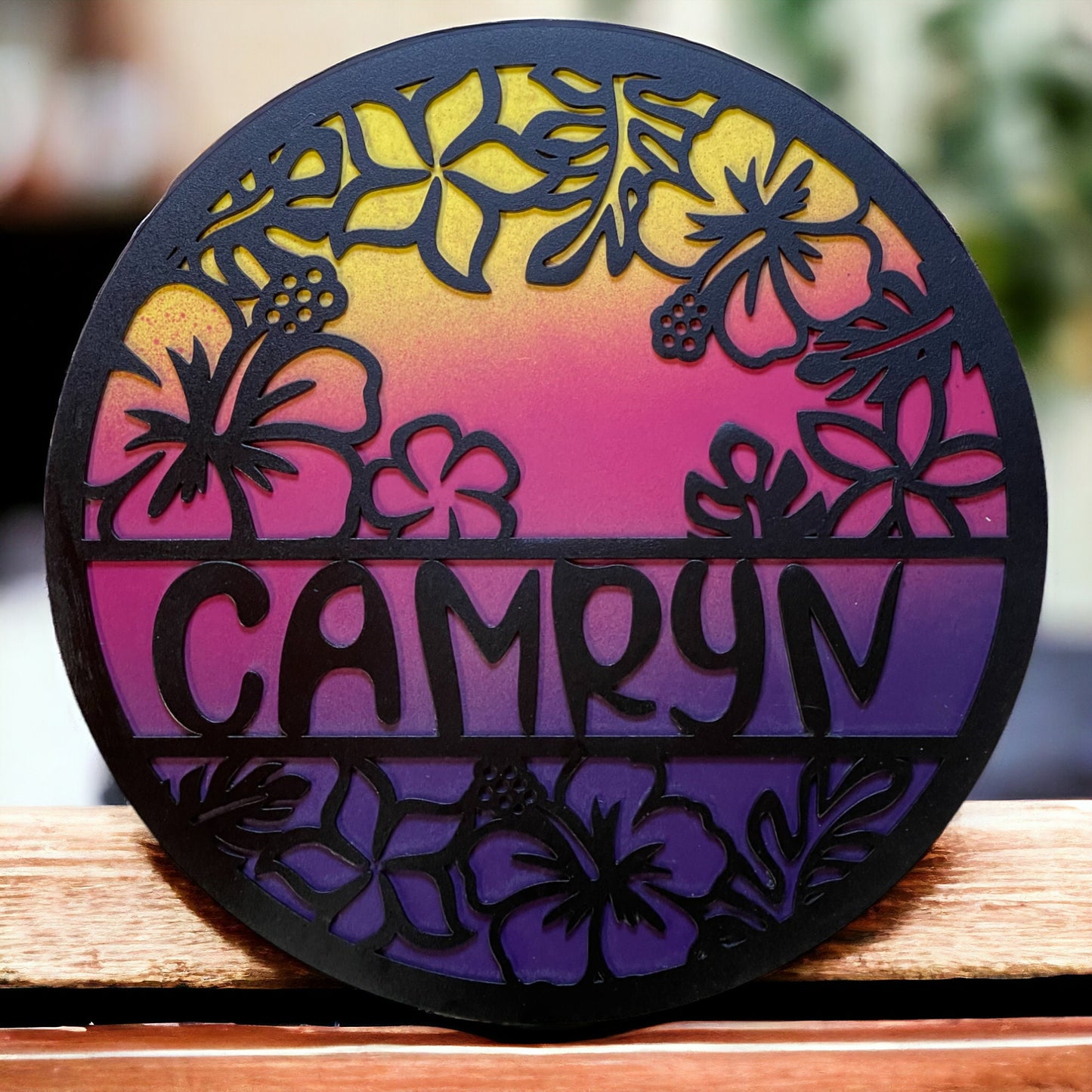 Custom Name Tropical Name Sign