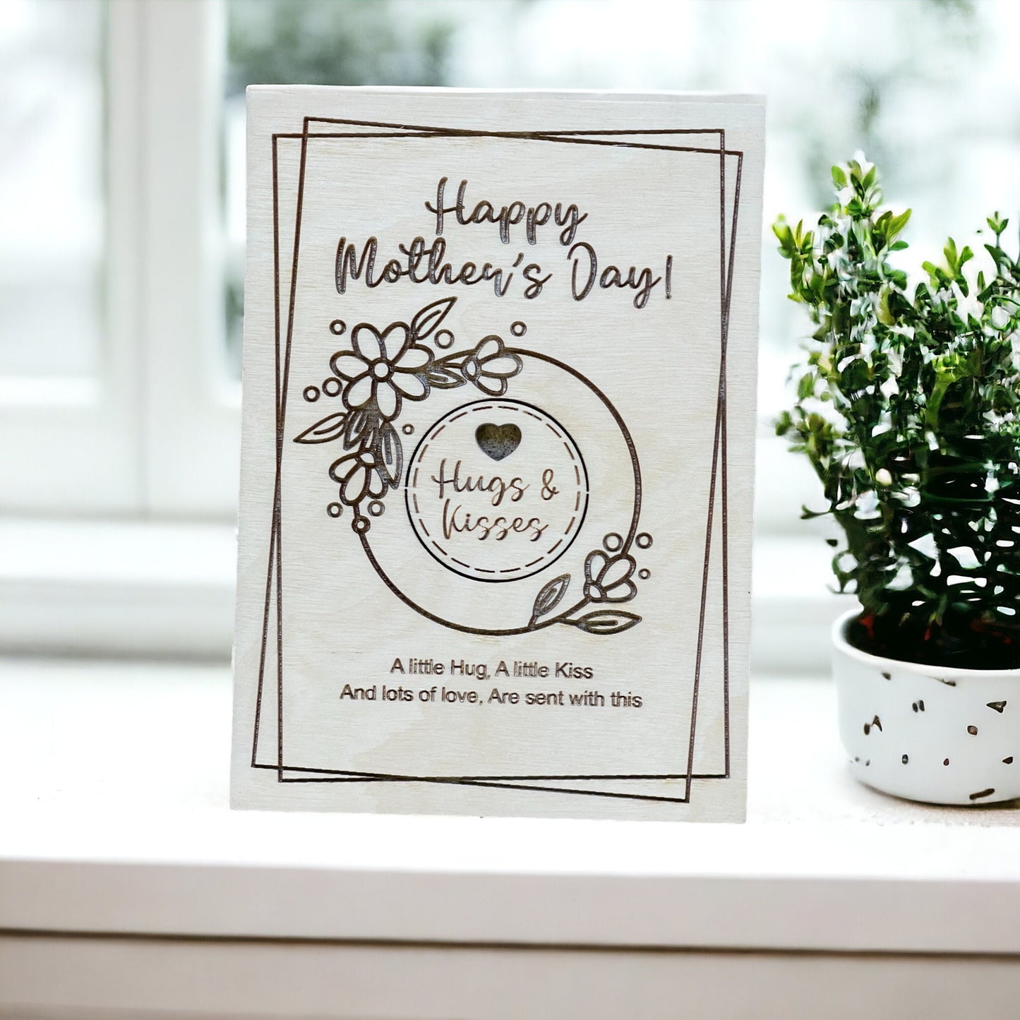 Mothers Day Card, Gift From Kids, Hugs and Kisses, Grandma Gift, Pocket Hugs and Kisses, Mothers Day Card, Pocket Hug