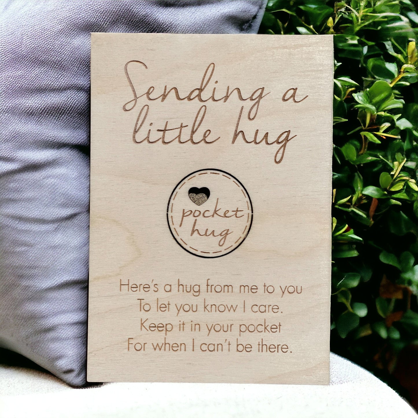 Pocket Hug -  Gift For Someone You Love -  Missing You - Card For Loved One - THinking Of You - Gift For Parent Grandparent Kids