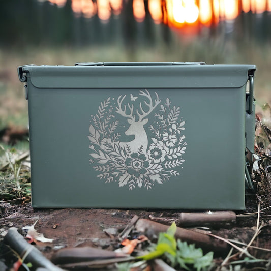 Engraved Ammo Can, Groomsmen Gift, Mother’s Day Gift, Personalized Ammo Box, Gifts for Women, Birthday Present Mom, Hunter Idea, Deer Hunter