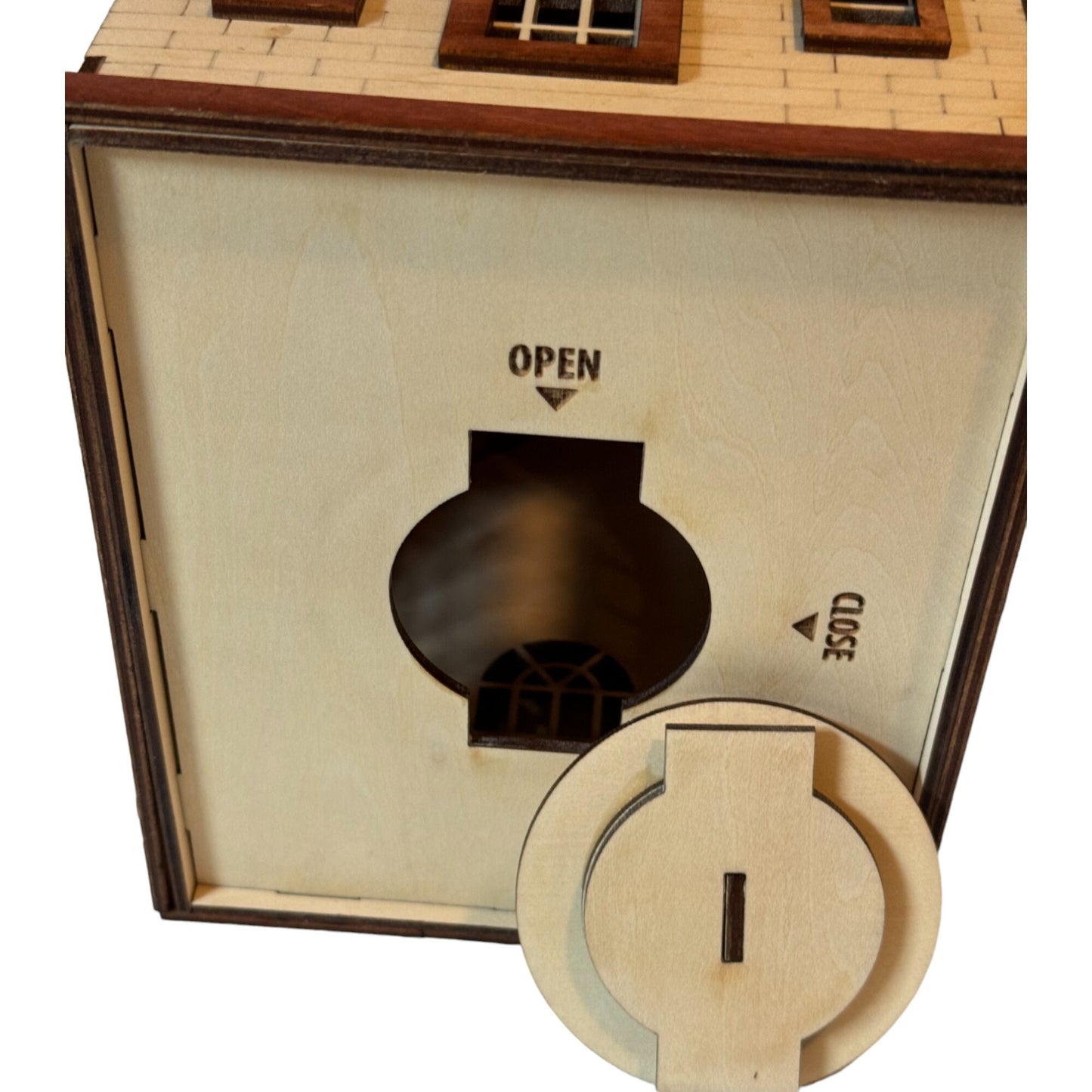 Handcrafted Savings Bank, Unique Savings Container, Adorable Piggy Bank Gift, Gift For Children, Gift For Adult, Bank Decor, Village House