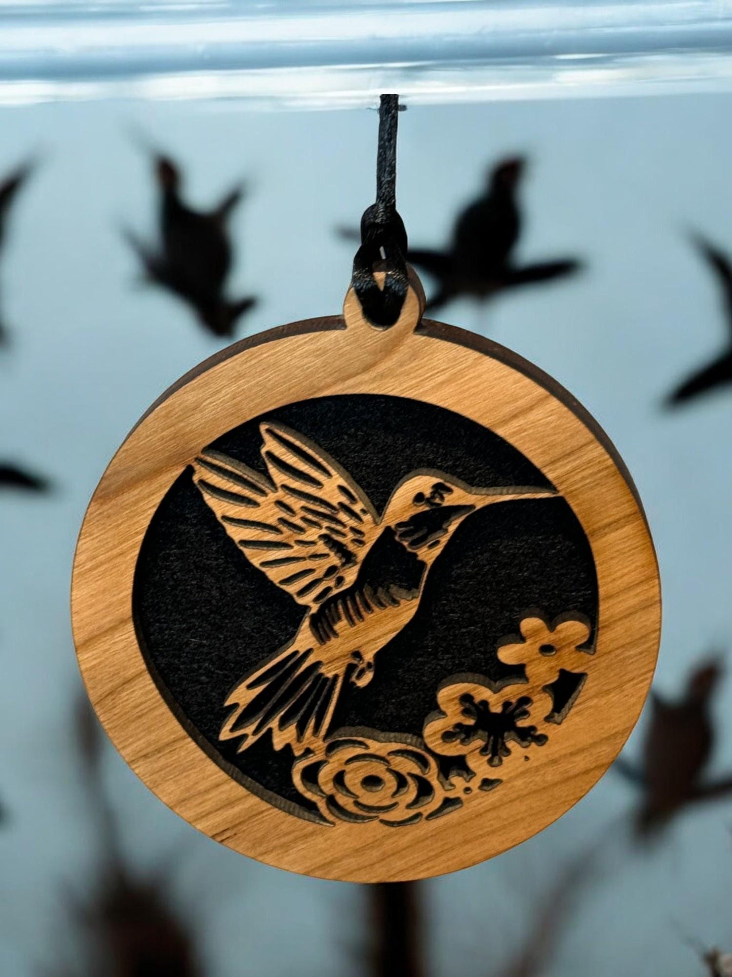 Hummingbird Small Space Air Freshener, Car, Boat Truck. Room, Small Space, Essential Oils, Hanging Wooden Air Freshener, Freshen Your Ride